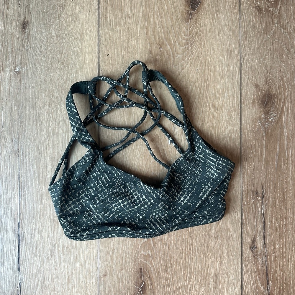 Lululemon Strappy Black and White Women's Bralette